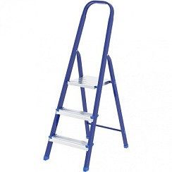 Фото Стремянка, 3 ступени, стальная СИБРТЕХ // Pоссия