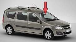 Фото ВАЗ Ларгус Стекло ветровое с полосой, тонир.