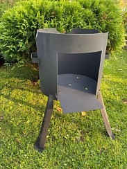 Фото Печь без дымохода под узбекский казан  10-12 литров