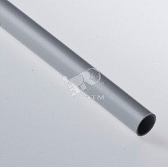 Фото Труба гладкая жёсткая ПВХ d 20 серая (метражом)