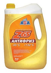 Фото Антифриз желтый   5кг. AGA  (-65С)