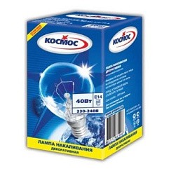 Фото Лампа накал. шар прозрачный 60Вт E14 Космос