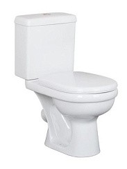 Фото Унитаз-компакт Воротынск ВИЗИТ антивсплеск, Белый, Santeri