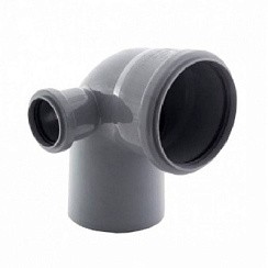 Фото Отвод Ду110*50 90гр. переходной левый