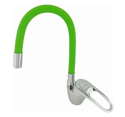 Фото Смеситель д/ кухни одноручковый с гиб.изл., R3193F-7 Ø40 (Zn), ЗЕЛЕНЫЙ Rainsberg