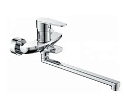 Фото .Смеситель д/ванны одноручковый R0823F с L-изливом, хром Rainsberg РАСПРОДАЖА