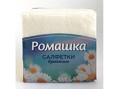 фото Салфетки бумажные "Ромашка" 1сл 70л, 20 в тр.уп. Белый цв. 2232