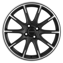 Фото Диск 17 6,5J*17 4/100/60,1+41 Khomen Wheels KHW-1707 (Lada X-Ray) BLACK MATT-FP