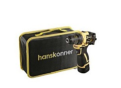 Фото Дрель-шуруповерт аккумуляторная Hanskonner HCD1645BLC, 45Нм, 2х2.0Ач, сумка-кейс