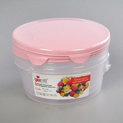 фото Набор контейнеров д/продуктов Браво круглые0,75л+0,5л 3шт микс
