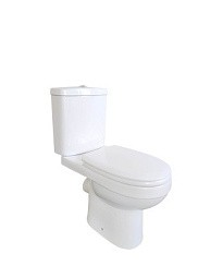 Фото Унитаз-компакт B03 безободковый, сиденье тонкое ДП, крепленияс бачком EvaGold