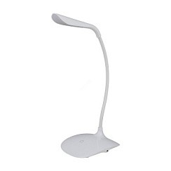 фото Светильник настольный TLD-534 White LED 250Lm 5500K 3W, Dimmer, аккумулятор 5V/600mA, UNIEL АКЦИЯ