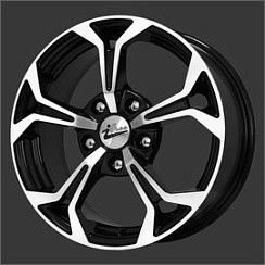 Фото Диск 15 6,5J*15 5/114,3/67,1+43 iFree Эрнесто блэк джек К&K (205806)