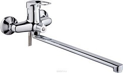 Фото Смеситель д/ванны SL55-006E, одноручковый, длинный излив, хром, РМС РАСПРОДАЖА