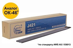 фото Электроды 3,2 мм х 350 мм (коробка 1 кг) "Bridge" (аналог ОК-46)