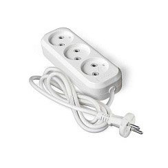 Фото Удлинитель 3х3м б/з 10А ABS -пластик Е203