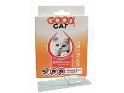 фото Good Cat Антипаразитарные БИО капли для Котят и Кошек от блох и клещей (3 пипетки*1мл) FG11204