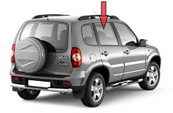 Фото ВАЗ 2123 Стекло задней двери опускное правое тонир. (завод) (Шевроле Нива)