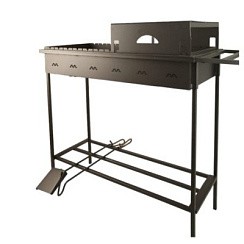 Фото Мангал "Пикник" D900 Т3мм (Комплект в коробке: кочерга и совок Аура, полка, дровница, подказанник)