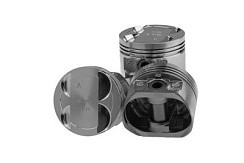 Фото (LECAR017022002) Поршни ЛАДА ЛАРГУС 79,5 (В) с пальцами (не гнет клап.) LECAR «АВТОВАЗ» дв.К4М 16кл.