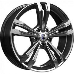 Фото Диск 18 7J*18 5/114,3/67,1+41 Каррера (КС655) Дарк платинумK&K