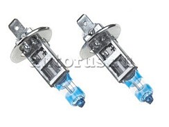 Фото Автолампа H1 12V  55W P14,5s WOLFRAM NIGHT VISION +150% EXTRA LIGHT + 20% WHITER 2 шт дальний