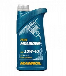 Фото Масло MANNOL Molibden 7505 10W40 SN/CH-4   1л. молибден п/с.