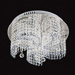 фото Люстра S0884/5 WT 5x40W Е14 LED-WT ПДУ crst QH14 d450, Росток