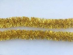 фото Мишура с коротким ворсом, D 5 см, 2 м, золото