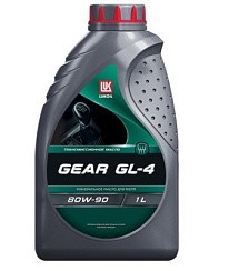 Фото Масло трансмиссионное 80W90 GL-4 Лукойл   1л. мин. Н/П GEAR (3590980)