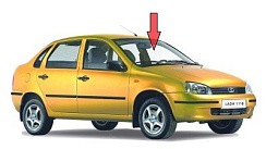 Фото ВАЗ 1118 Стекло ветровое тонир. 1400х948 (Калина седан)