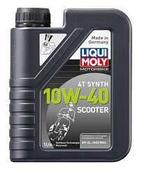 Фото Масло 4Т LIQUI MOLY Motorbike Synth Scooter 10W40 SL   1л. синт.↑7522