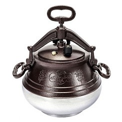 Фото Казан Афганский двухцветный с ручками 15л