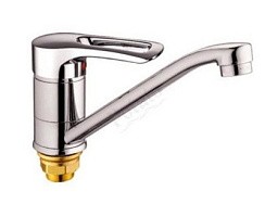 Фото .Смеситель д/кухни Feinise S4211, с коротким изливом, крепление гайка, 40мм РАСПРОДАЖА