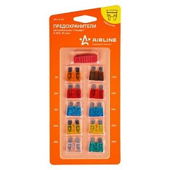 Фото Предохранители "стандарт" в блистире(10шт.5-30А) Airline  AFUS03