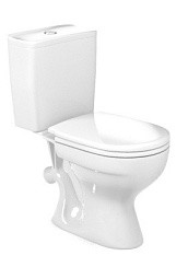 Фото .Унитаз-компакт Волгоград Проксима  GESSO кос.выпуск, ниж.подвод с сиденьем,сиденье, ВКЗ