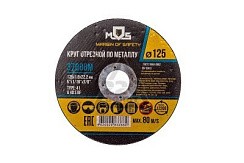 Фото Круг отрезной по металлу 125х1,6х22,2 мм MOS