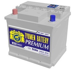 Фото АКБ 50а/ч п/п 440A Тюмень PREMIUM (L=206; b=175; h=190)