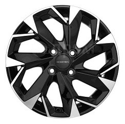 Фото Диск 15 6J*15 4/100/60,1+50 Khomen Wheels KHW-1508 (ZV Vesta) Black-FP
