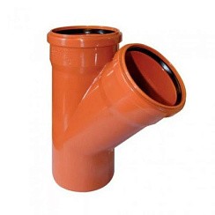 Фото Тройник Ду160*160*45 наружный оранж.***