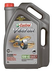 Фото Масло CASTROL Vecton 10W40 Е4/Е7 Cl-4   7л. п/с диз.