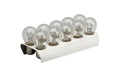 Фото Автолампа P21/5W 12V BAY15d LECAR "АВТОВАЗ" габарит, стопсигнал, 2конт.