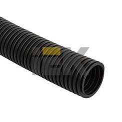 Фото Труба гофрированная черная ПНД d 16 с протяжкой (100 м)
