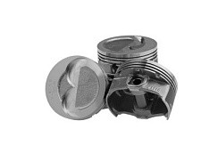Фото (LECAR015223002) Поршни 2190 82,5 (В) с пальцами (не гнет клап.) "АВТОВАЗ" LECAR