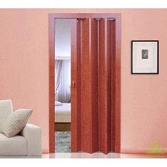 Фото .Дверь пластиковая раздвижная ПВХ Комфорт 202*84см вишня РАСПРОДАЖА