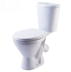 Фото Унитаз-компакт Элегант белый,1 реж., кос.выпуск, ниж.подвод, ROSA  г. Киров