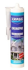 Фото Герметик силиконизированный (Силакрил) Белый KRASS 300мл