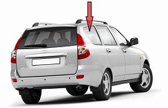 Фото ВАЗ 2171 Стекло боковины правое тонир. 679х402 (Приора универсал)