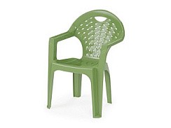 Фото Кресло зелен. грузопод.100кг 540*585*800мм М2609(пластик)