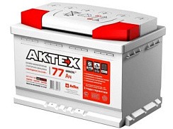 Фото АКБ 77а/ч п/п 720A АКТЕХ (L=276; b=175; h=190)